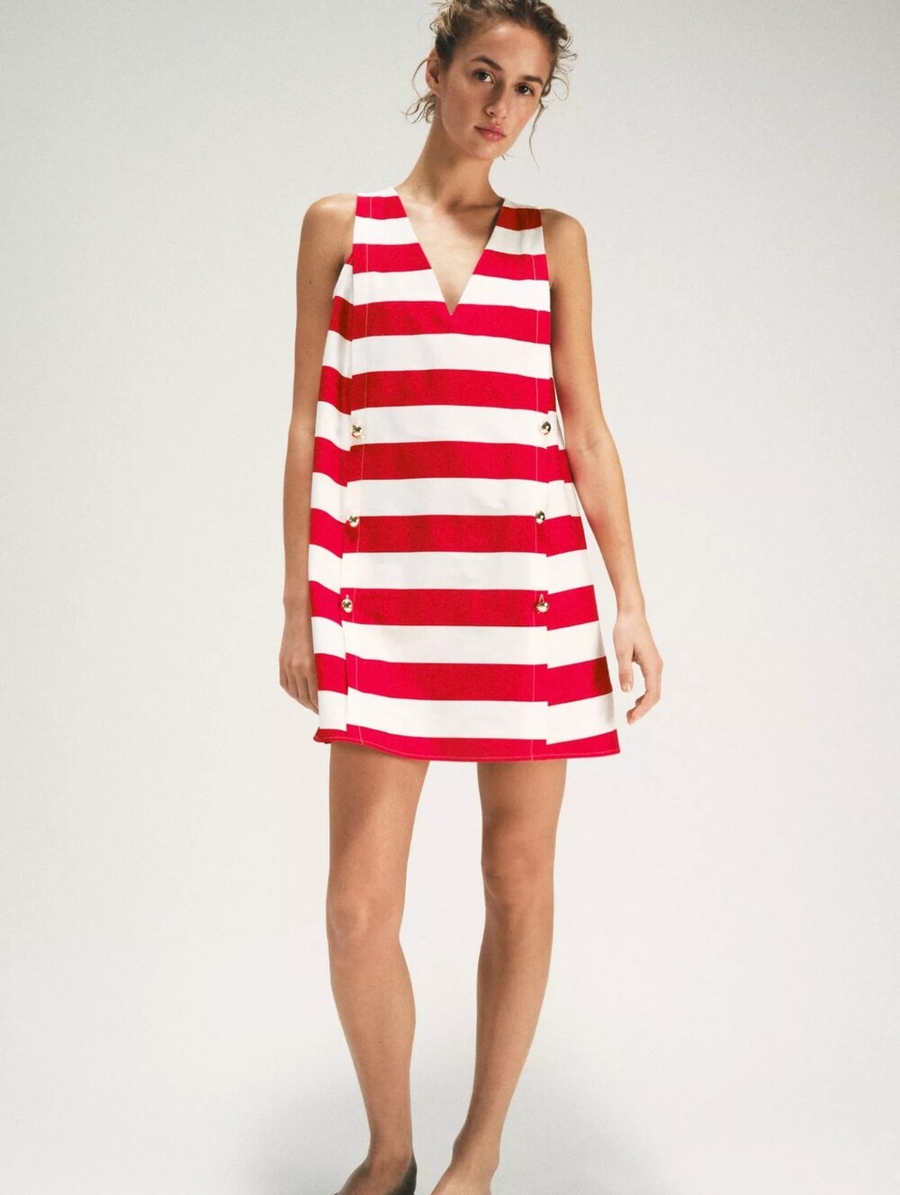ZARA STRIPED MINI DRESS